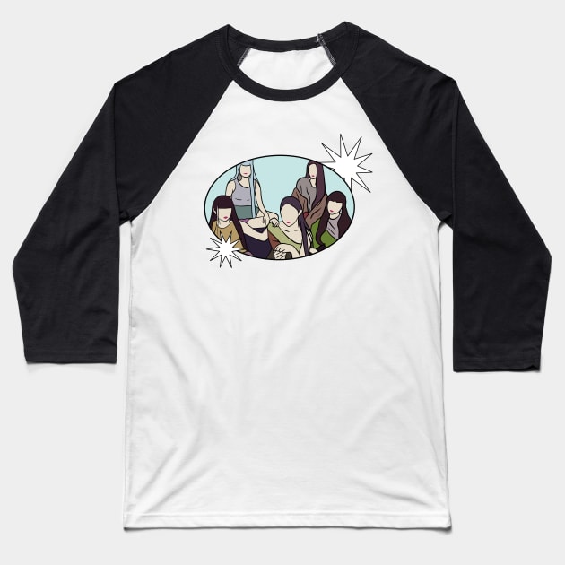 KPOP FAN ART FLAT DESIGN Baseball T-Shirt by artbynadia___